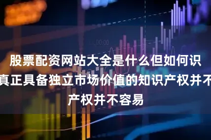 股票配资网站大全是什么但如何识别出真正具备独立市场价值的知识产权并不容易